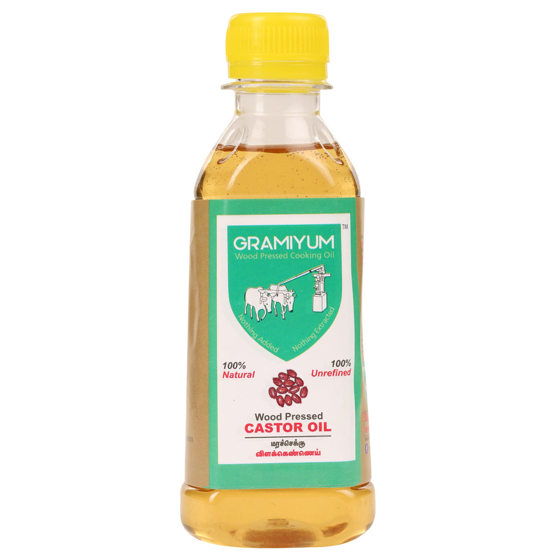 Castor Oil-Cold Pressed 200ml - Udhaiyam Organic & Speciality Foods