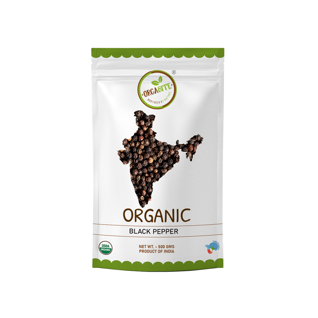 Organic Black Pepper Whole 100g Udhaiyam Organic & Speciality Foods